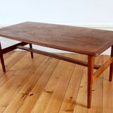 Scandinavian coffee table in teak