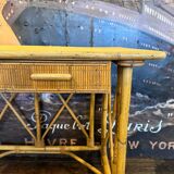 Vintage rattan desk