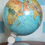 Vintage Globe Luminous World Map Scan Globe Denmark