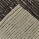 Tapis kilim de couloir marron foncé vintage