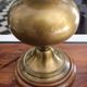 Vintage brass double globe lamp