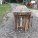 Old walnut workbench