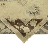 1960s Handmade Wool Oriental Beige Carpet 154 cm x 261 cm