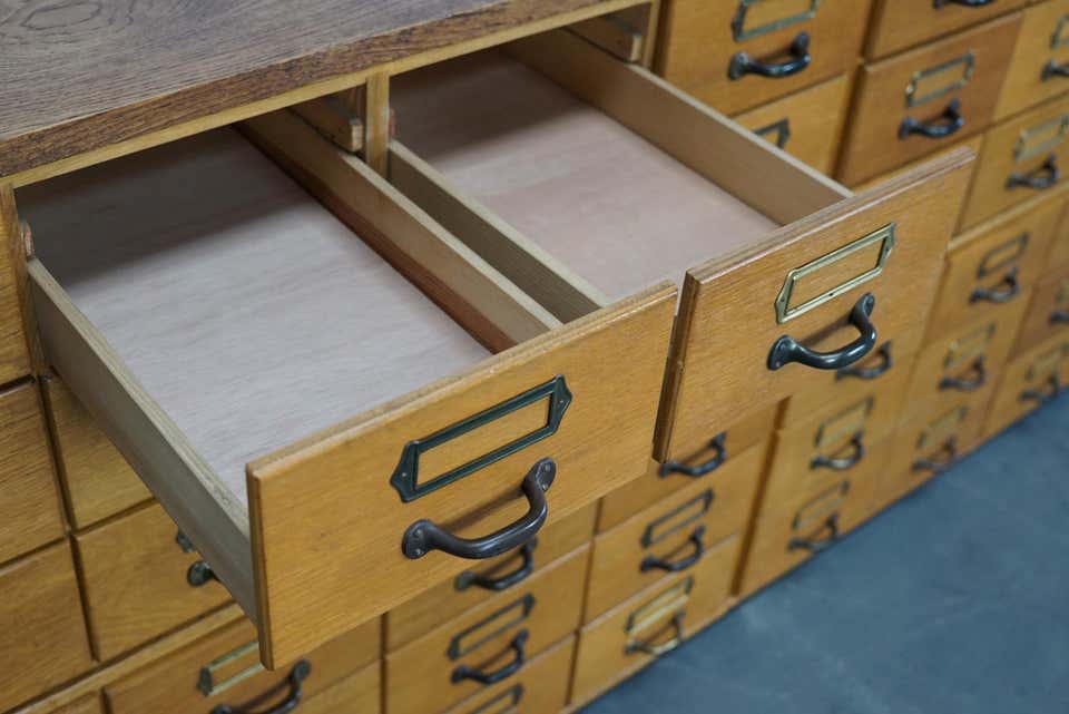 Germany oak storage furniture circa 1950