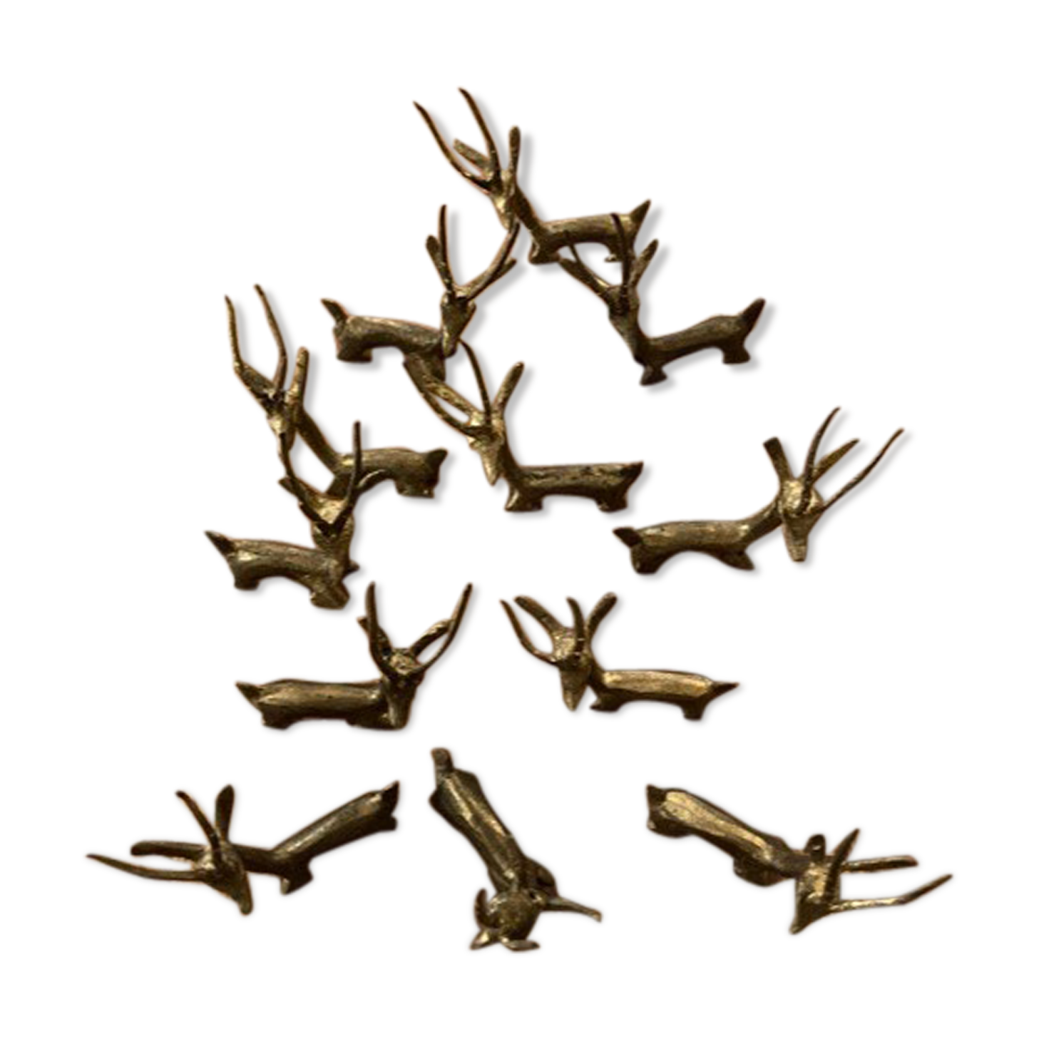 Ethnic bronze knife holders