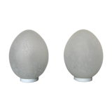 Pair of vintage lamps Uovo by Ben Swildens for Fontana Arte 1970