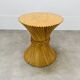McGuire Bamboo Dining Table, Wheat Sheaf, 4 Person, Vintage