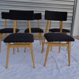 Series of 5 vintage chairs