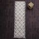 Berber runner rug diamond black 85x300 cm