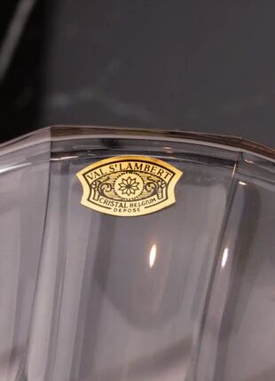 Otero crystal vase from Val Saint Lambert