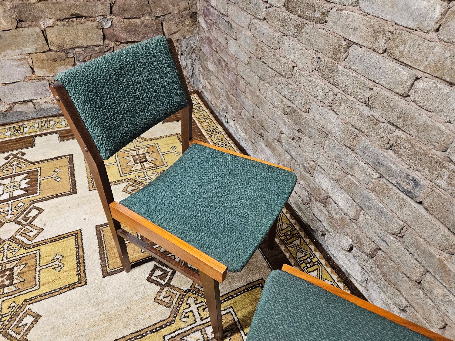 Pair of 1960 teak scandinavian chairs