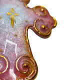 1990s Atelier P. Bonhomme Limoges Enamel Cross - Handcrafted