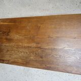Oak and cast iron bistro table
