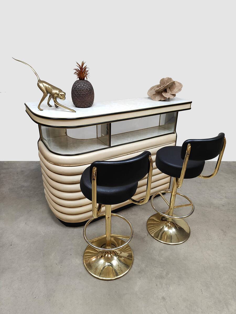 Sixties vintage cocktail bar display 'Mad men style'