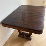 Art Deco table, lyre base, 1930s