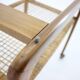 1970s beech serving cart by Drevotvar Czechoslovakia