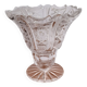 Vase en verre sculpté