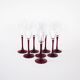 Set of champagne glasses, French design, 1970s, manufacturer: Luminarc