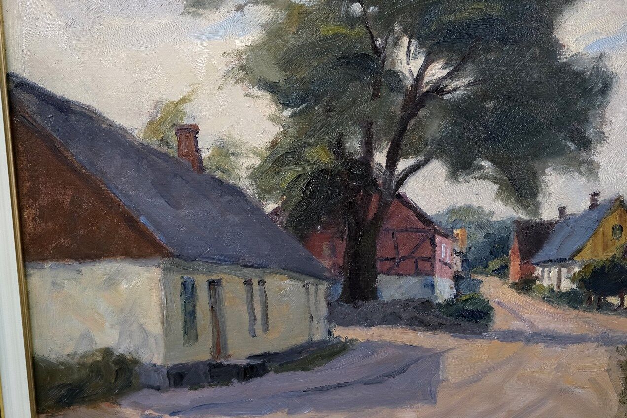 Gustav Berlin, Swedish painting, Oil on Panel, 1967