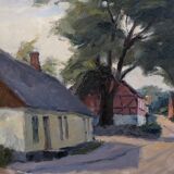 Gustav Berlin, Swedish painting, Oil on Panel, 1967