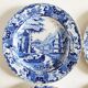 Calais earthenware 4 pagoda plates