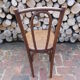 Chaise bistrot en bois courbé et cannage