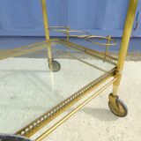 Golden wheels serving table