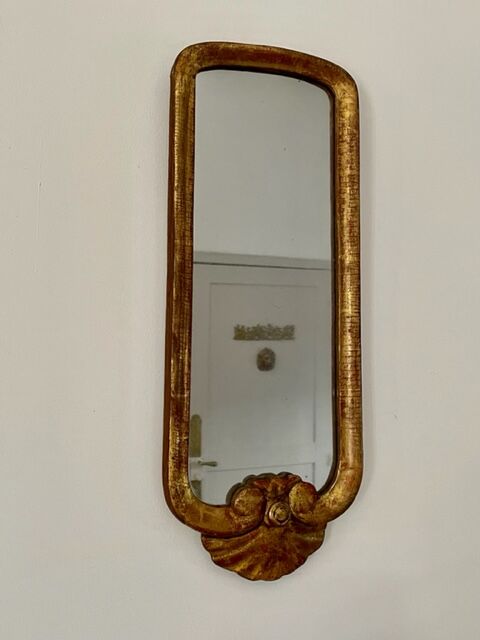 Miroir bois doré 18ème siècle 20x51cm