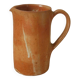 Pitcher vase with handle ceramic handmade pottery decoration Scandinavian countryside artisanal sandstone