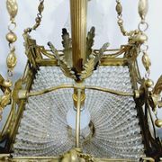 Louis XVI style ram chandelier