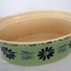 Large enameled ceramic terrine dish, vintage Alsace