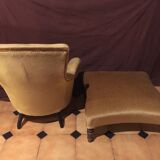Chair and footrest set