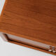 Midcentury Danish sideboard in teak with tambour doors by Dyrlund 1960s - metal legs