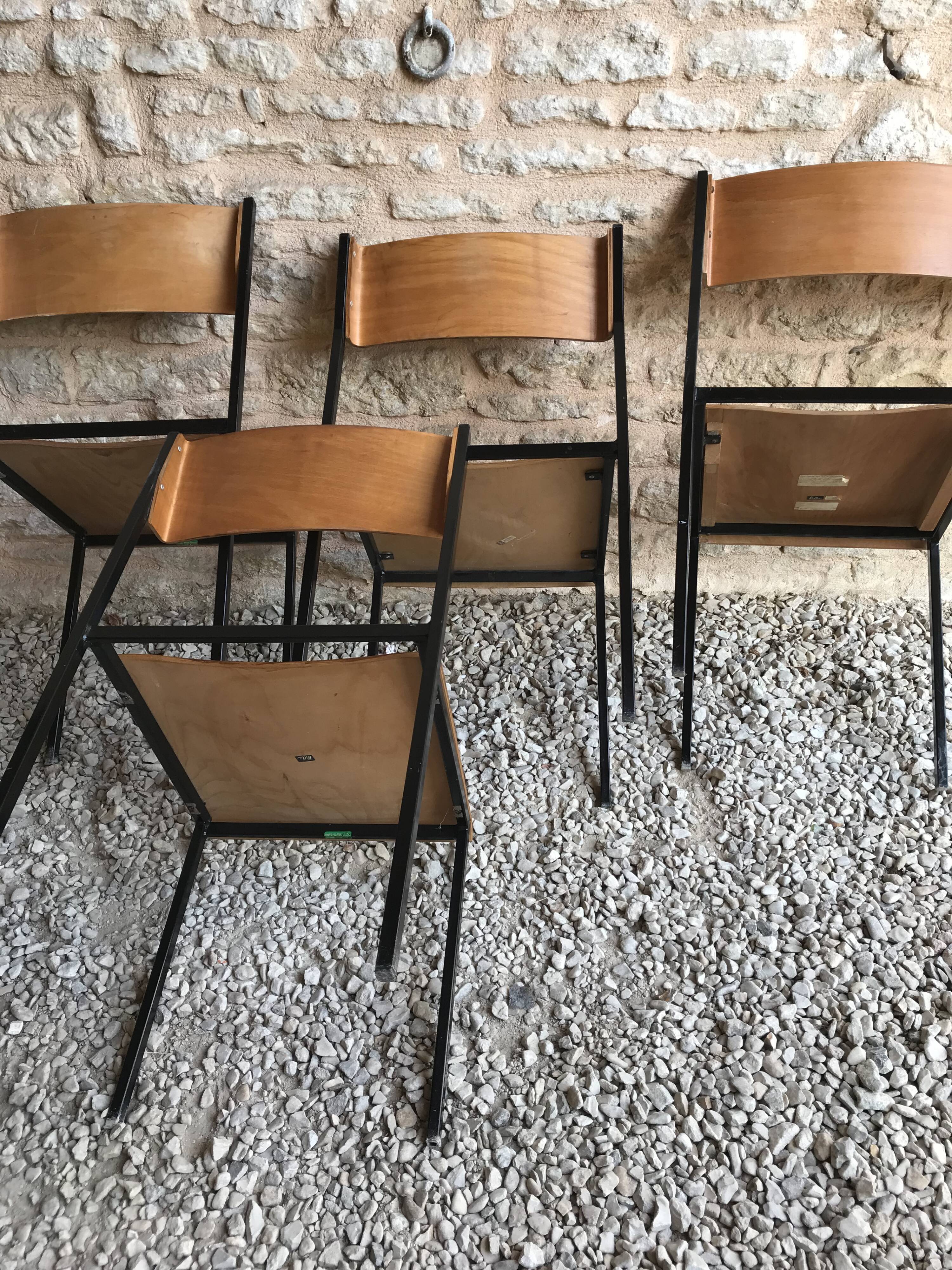 Set of 4 vintage chairs Hiller 1980's