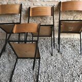 Set of 4 vintage chairs Hiller 1980's