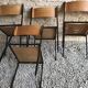 Lot de 4 chaises vintage Hiller 1980’s