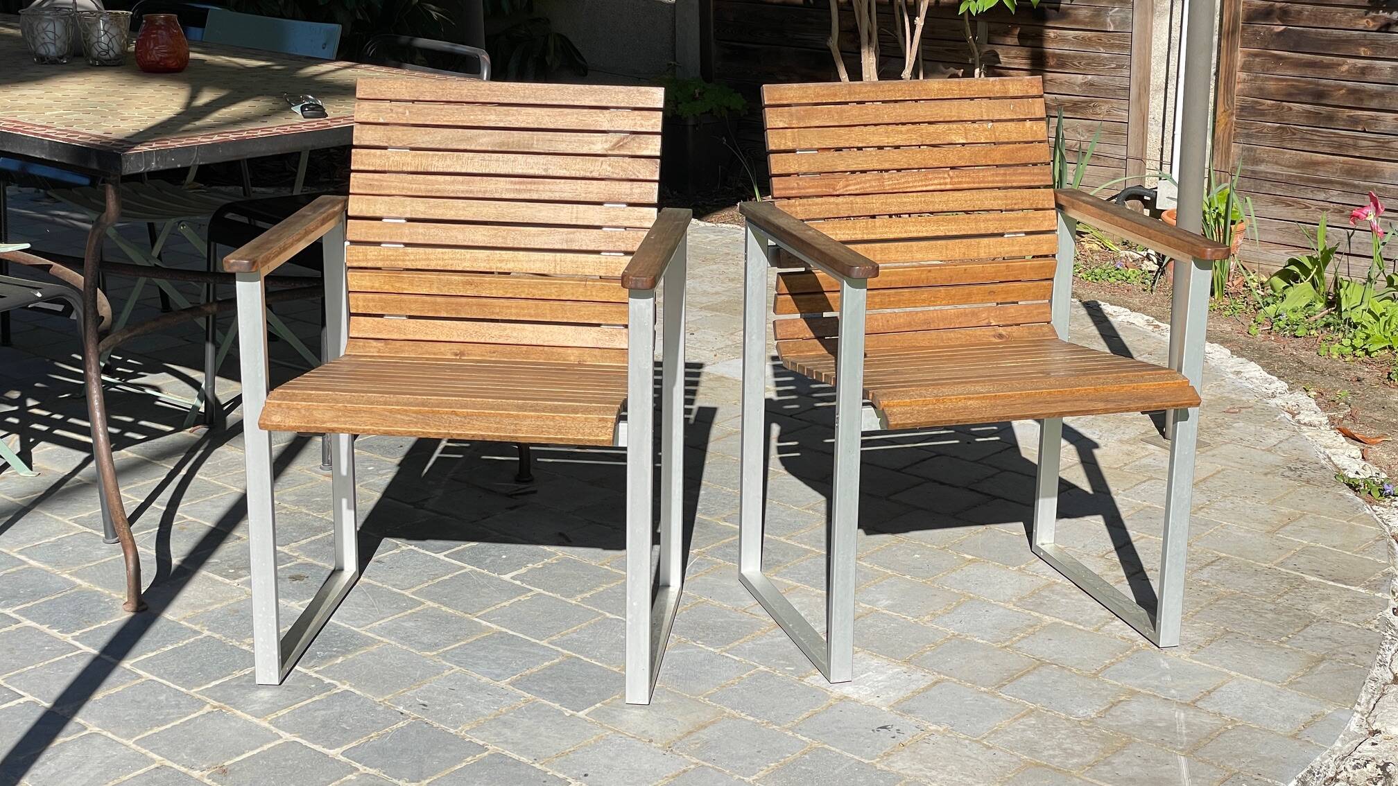 Paire de fauteuils esprit Karin Mobring Ikea