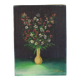Small Still Life Flowers in a Vase Painting Marcel David 1980