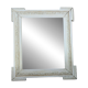19th century mirror with patinated frame — Elegance and authenticity 45 x 39 cm