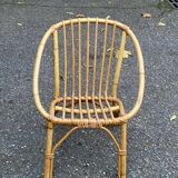 Fauteuil chaise en rotin et osier pour enfant