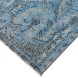 tapis Hand-knotted distressed oriental 1980s 170 cm x 300 cm blue rug