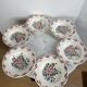 Lot de 6 assiettes creuses anciennes LONGWY modèle Alsace