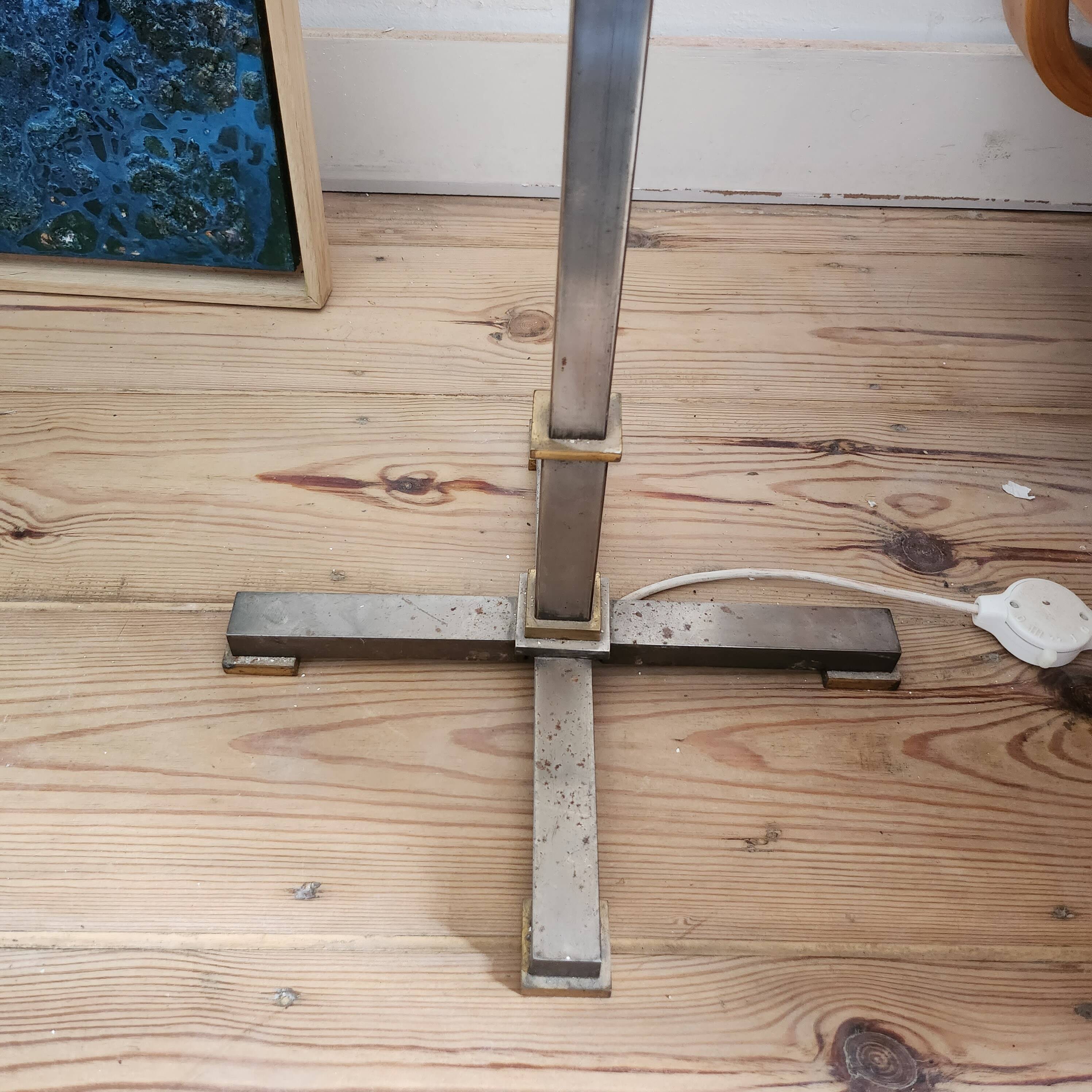 Brass and chrome floor lamp 60s