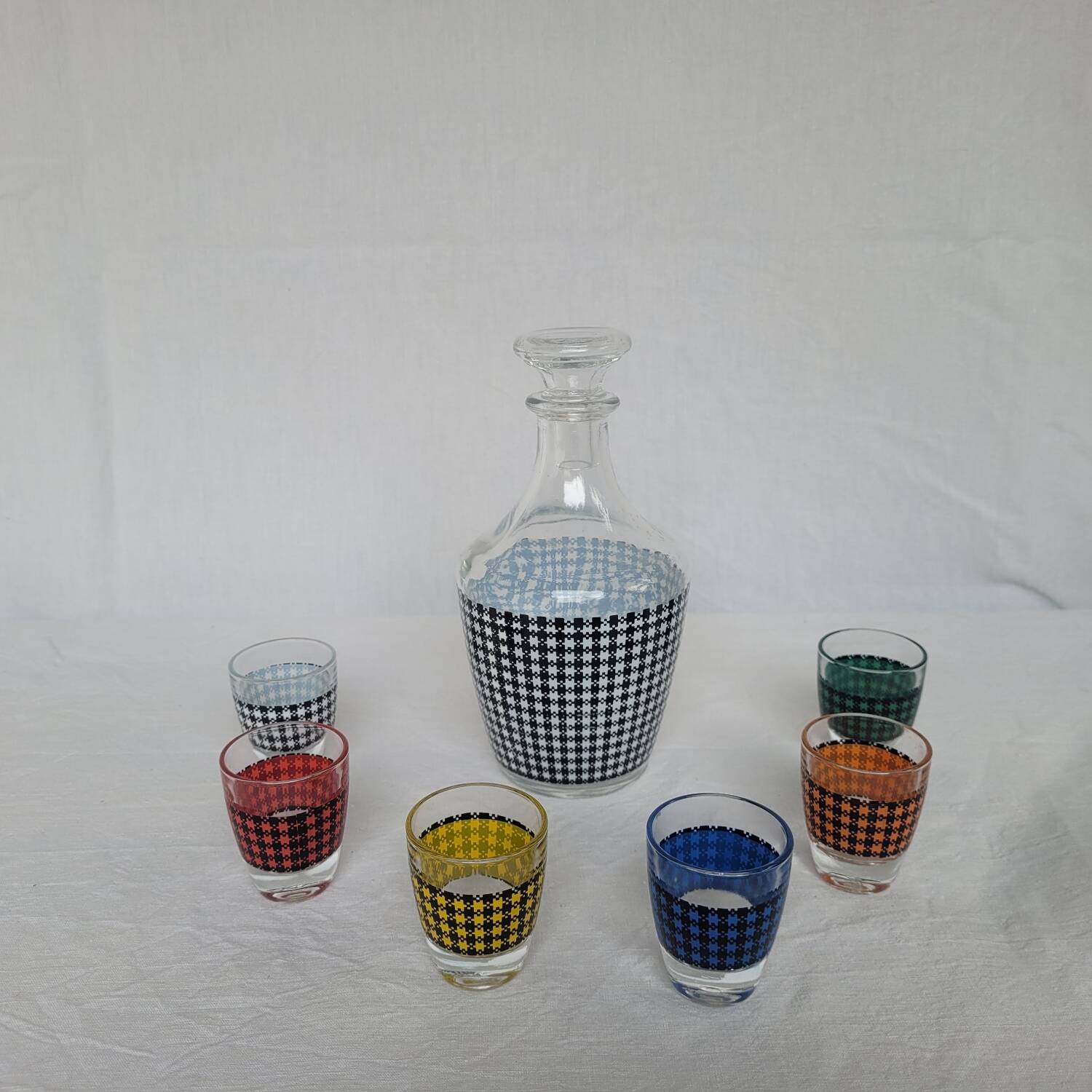 Geometric liqueur service from the 1960s.