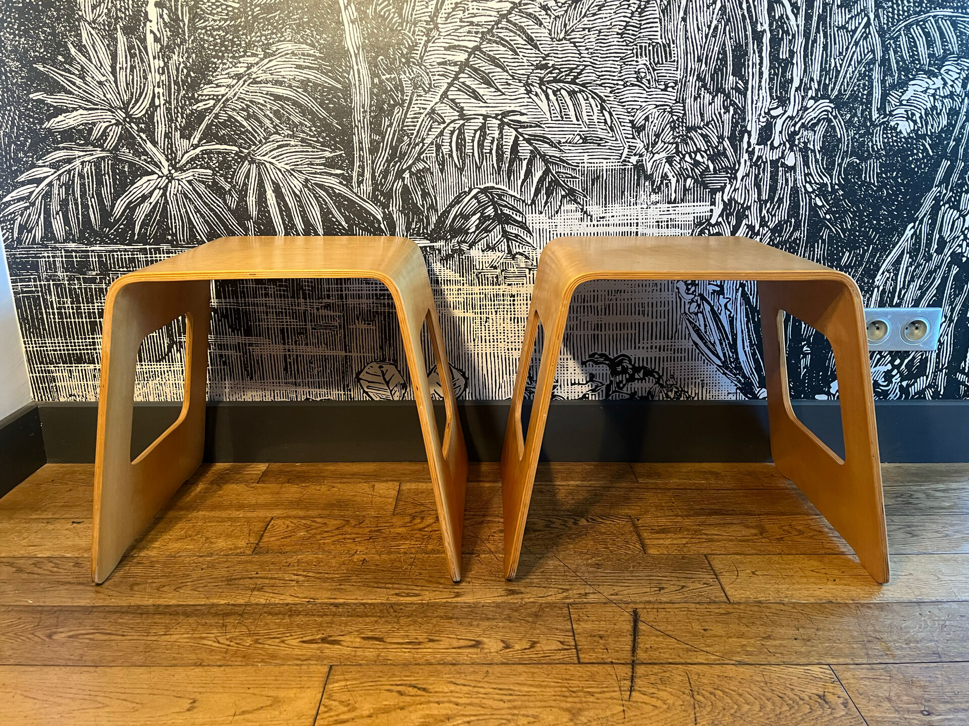 Paire de tabourets Benhamin ikea