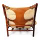 Arne Norell Inca Lounge Chair with Ottoman – Original Cord Upholstery, 1970