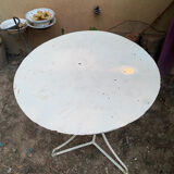 Vintage wrought iron garden table