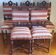 Set of 5 Louis XIII style chairs in solid wood