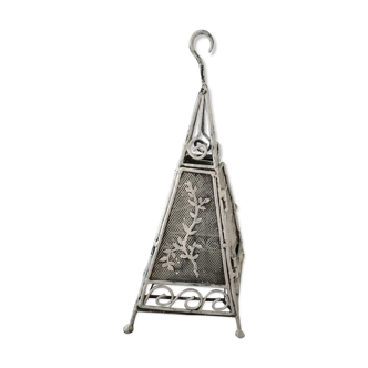 Photophore in patinated aged iron
