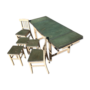 table mado avec 2 fauteuils